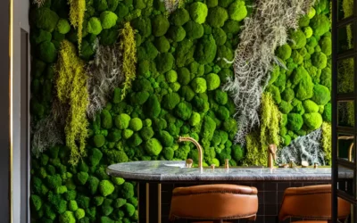 Mur végétal d’intérieur stabilisé dans les hôtels et restaurants : la touche green incontournable